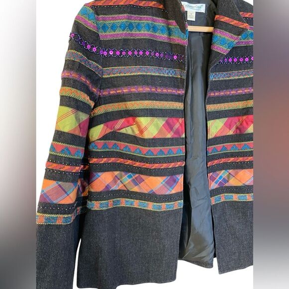 Coldwater Creek Embellished Blazer. Size 10 - Picture 6 of 13